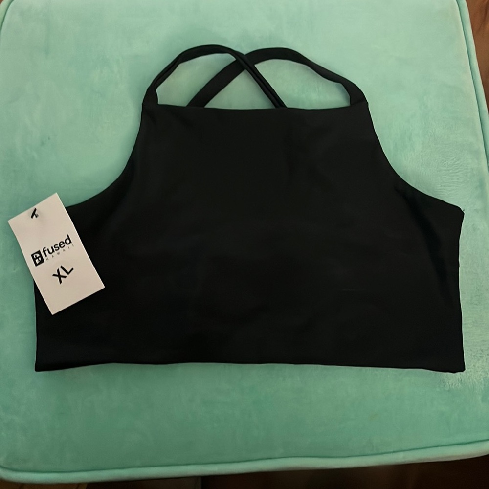 NWT pull over style fused Hawaii bikini top XL